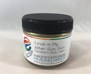 love in my after sun skin therapeutic body cream-Karolyns integrated healing hands