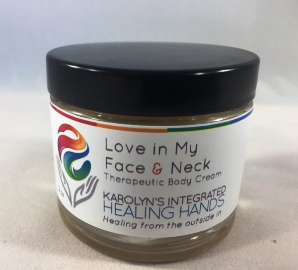 love in my face and neck therapeutic body cream-Karolyns integrated healing hands
